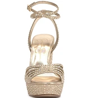 Jessica Simpson Iralin Rhinestone Platform Dress Sandals