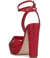 Jessica Simpson Iralin Rhinestone Platform Dress Sandals