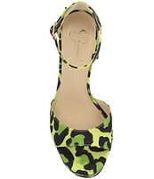 Jessica Simpson Kaliah Leopard Print Platform Sandals