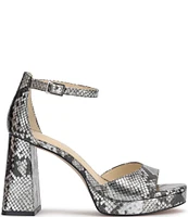 Jessica Simpson Kaliah Metallic Snake Platform Sandals