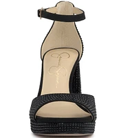 Jessica Simpson Kaliah Rhinestone Platform Dress Sandals