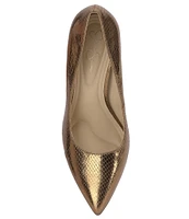 Jessica Simpson Levila Metallic Snake Embossed Stiletto Pumps