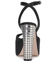 Jessica Simpson Lirio Mirror Embellished Platform Sandals