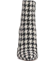 Jessica Simpson Lirya Houndstooth Pointed Toe Dress Booties