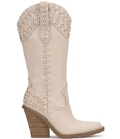 Jessica Simpson Liselotte Pearl Detail Tall Western Boots