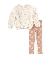 Jessica Simpson Little Girls 4-6X Chenielle Fringe Sweater & Pants Set