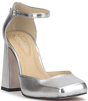 Jessica Simpson Lollah Square Toe Ankle Strap Pumps