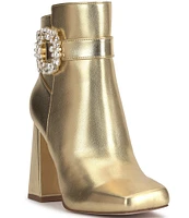 Jessica Simpson Luminna Embellished Buckle Booties