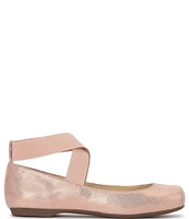 Jessica Simpson Mandalaye Metallic Square-Toe Ballet Flats