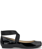 Jessica Simpson Mandalaye Patent Square-Toe Ballet Flats