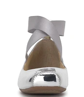 Jessica Simpson Mandalaye Patent Square-Toe Ballet Flats