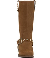 Jessica Simpson Milley Suede Studded Moto Boots