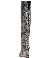 Jessica Simpson Mistia Snake Print Knee High Boots