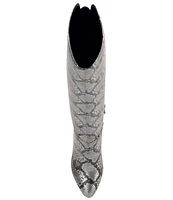 Jessica Simpson Mistia Snake Print Knee High Boots