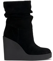 Jessica Simpson Mynette Suede Slouch Wedge Booties