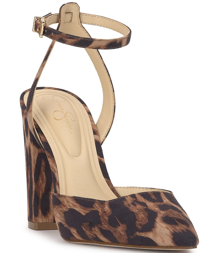 Jessica Simpson Nazela Leopard Pointed Toe Pumps