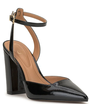 Jessica Simpson Nazela Patent Ankle Strap Dress Pumps