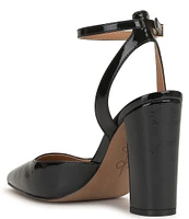 Jessica Simpson Nazela Patent Ankle Strap Dress Pumps