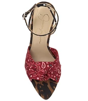 Jessica Simpson Neveny Printed Knotted Dress Sandals