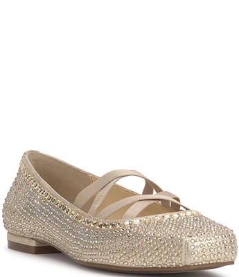 Jessica Simpson Otessa Rhinestone Ballet Flats