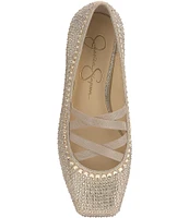 Jessica Simpson Otessa Rhinestone Ballet Flats