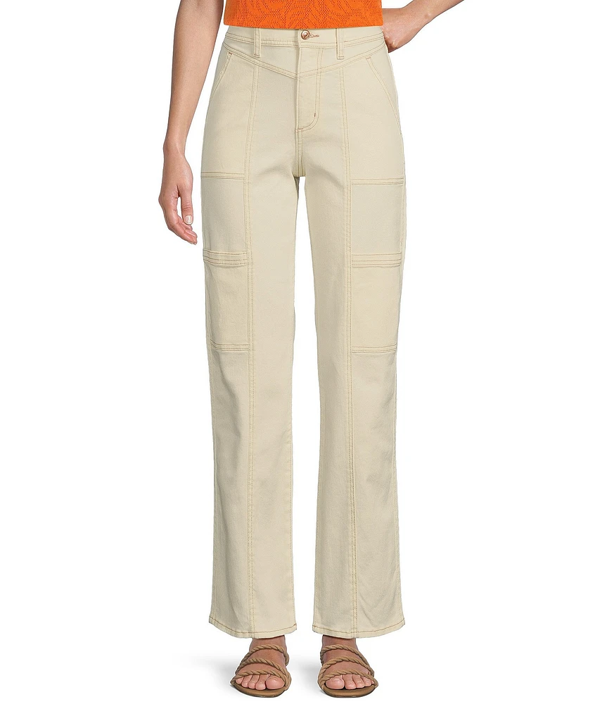 Jessica Simpson Pacific Cargo Pocket Straight Leg Pants