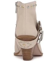 Jessica Simpson Pivvy Leather Western Buckle Booties