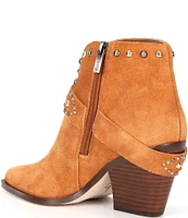 Jessica Simpson Pivvy Suede Western Buckle Booties