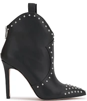 Jessica Simpson Pixillez Leather Stiletto Studded Western Booties