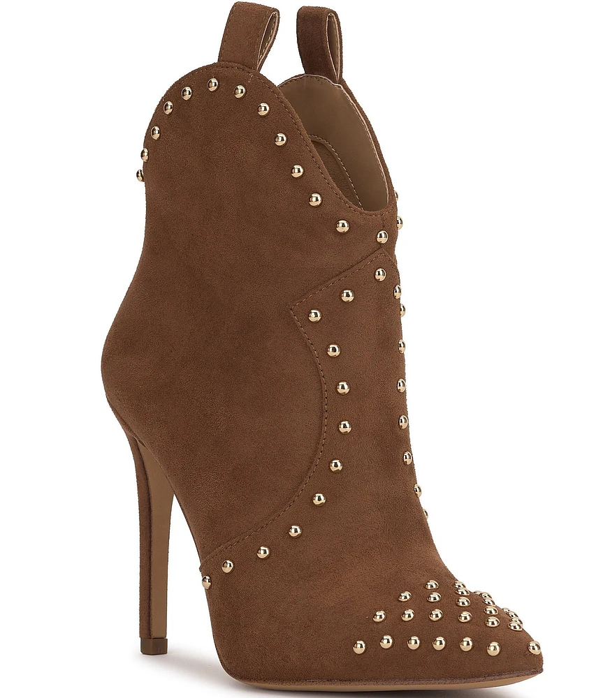 Jessica Simpson Pixillez Suede Stiletto Studded Western Booties