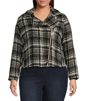 Jessica Simpson Plus Cropped Biker Jacket