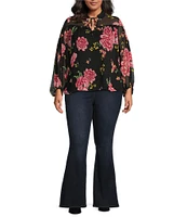 Jessica Simpson Plus Doris Long Sleeve Blouse