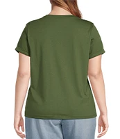 Jessica Simpson Plus Ike Short Sleeve Graphic T-Shirt