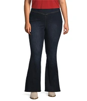 Jessica Simpson Plus Size High Rise Pull-On Flare Jeans