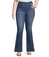 Jessica Simpson Plus Size High Rise Pull-On Flare Jeans