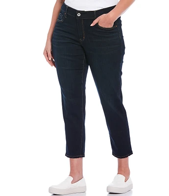 Jessica Simpson Plus Size Mika Best Friend Slouchy Skinny Roll Cuff Ankle Jeans