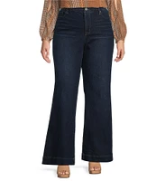 Jessica Simpson Plus Size True Love Wide Leg High Rise Jeans