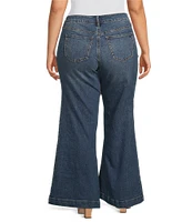 Jessica Simpson Plus Size True Love Wide Leg High Rise Jeans