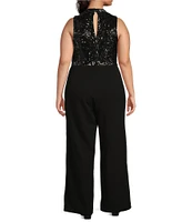 Jessica Simpson Plus Sleeveless Una Jumpsuit