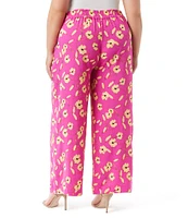 Jessica Simpson Plus Winnie High Rise Printed Wide Leg Pants