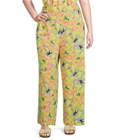 Jessica Simpson Plus Winnie High Rise Wide Leg Pants