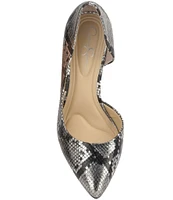 Jessica Simpson Prizma Metallic Snake D'Orsay Pumps