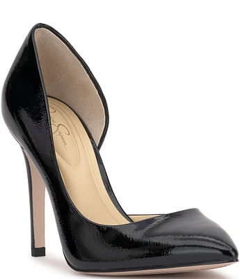 Jessica Simpson Prizma8 Crinkle Patent D'Orsay Pumps