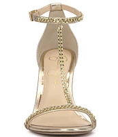 Jessica Simpson Qiven Chain T-Strap Dress Sandals