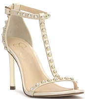 Jessica Simpson Qylla Pearl T-Strap Dress Sandals