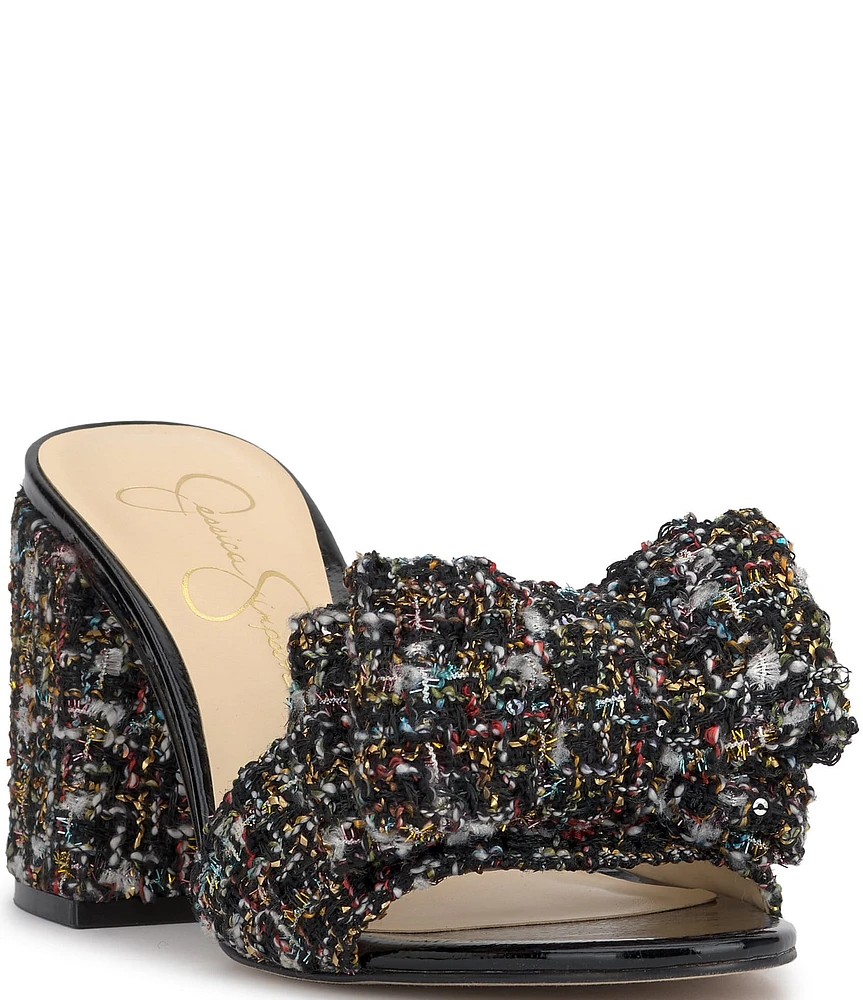 Jessica Simpson Romilda Tweed Bow Sandals