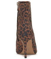 Jessica Simpson Semaja Leopard Print Pointed Toe Booties