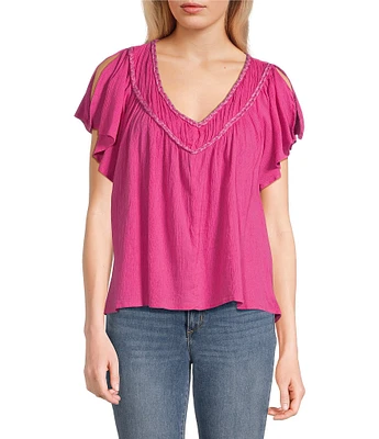 Jessica Simpson Serenity Raglan-Sleeve Blouse