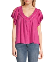 Jessica Simpson Serenity Raglan-Sleeve Blouse