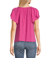 Jessica Simpson Serenity Raglan-Sleeve Blouse